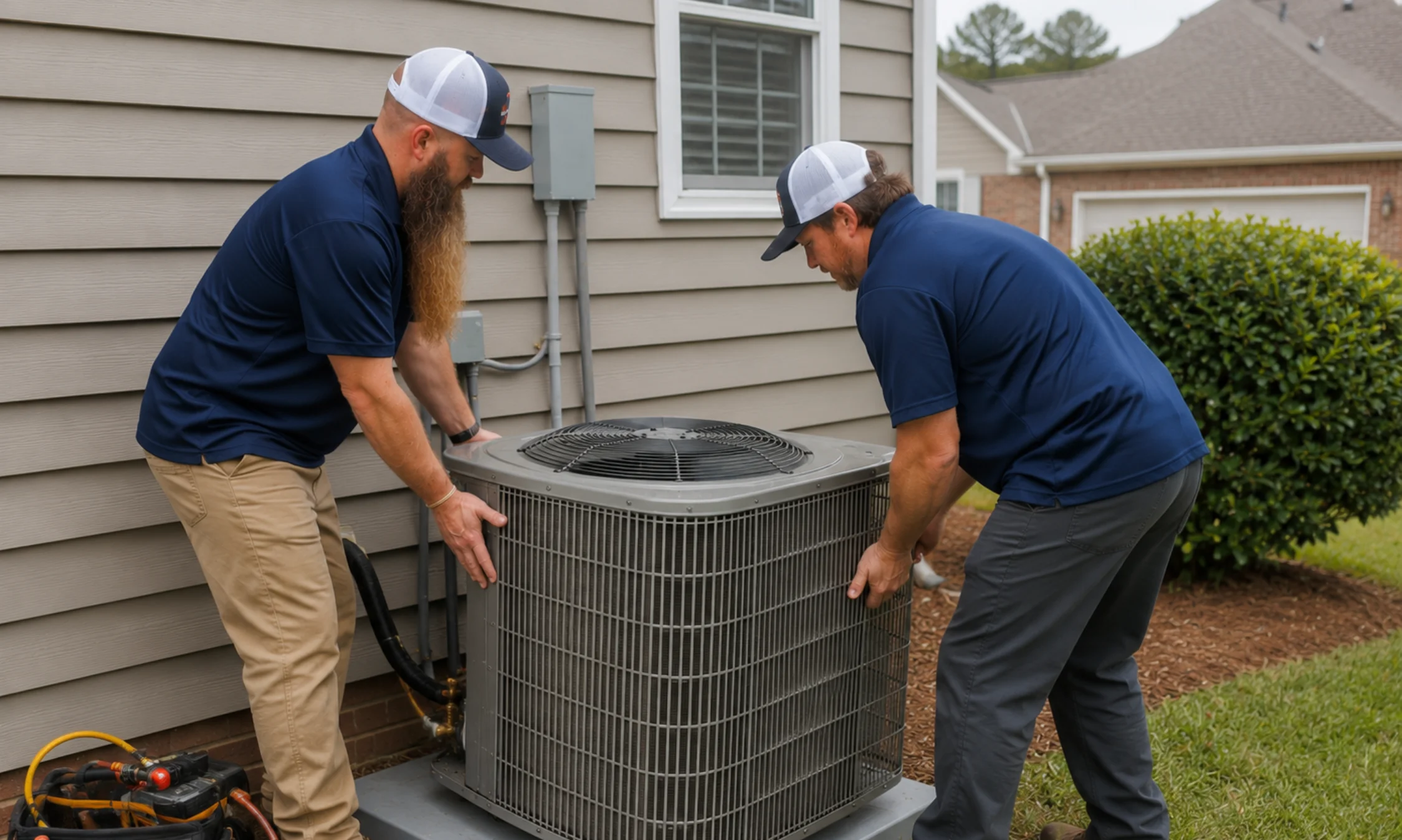 Residential HVAC replacement installation by licensed HVAC contractor in Griffin GA